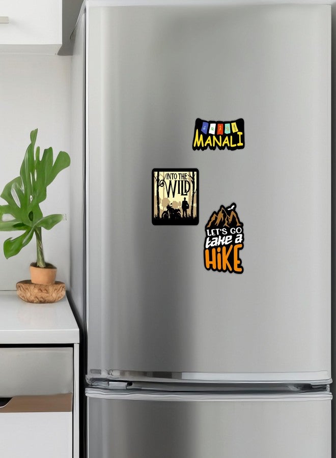 Giftplease Manali Himachal Explore Fridge Magnets- Set of 3 | Travel Souvenir | Refrigerator Magnet | Gifts | Decorative Items for Kitchen Fridge Magnets Set | Multicolor (FM_70) - Image 2
